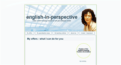 Desktop Screenshot of english-in-perspective.com