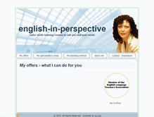 Tablet Screenshot of english-in-perspective.com